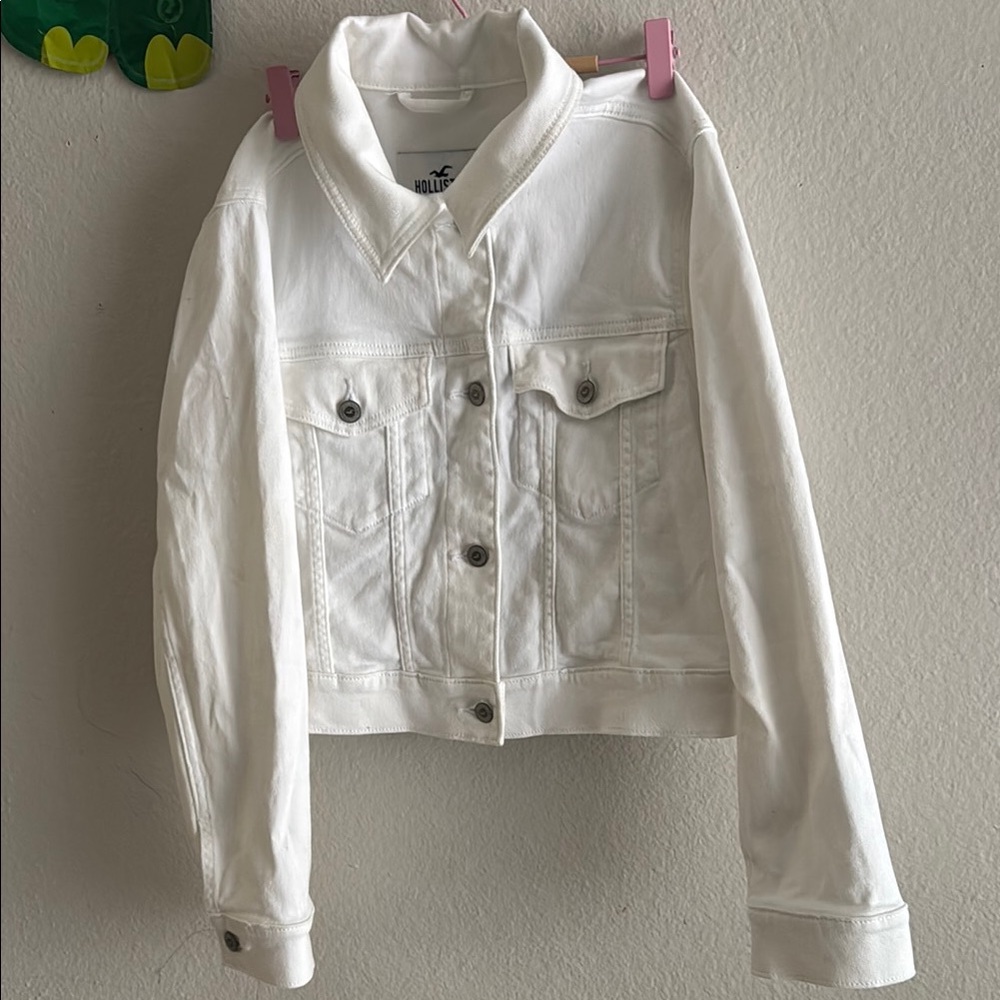 Hollister Classic White Jean Jacket